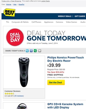 Deal of the Day: Save 42% on Electric Ra...
